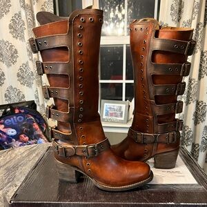 Freebird derby boots size 8